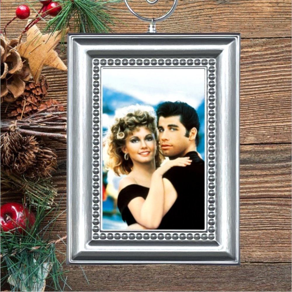Grease Movie John Travolta & Olivia Newton John Christmas‎ Tree Ornament